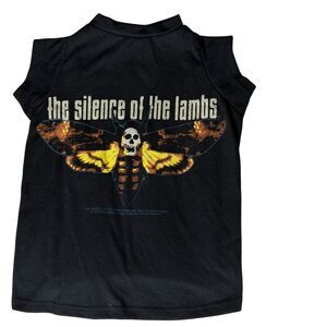Blended Dog Cat Pet T Shirt Top Silence Of The Lambs Graphic Black S NWOT